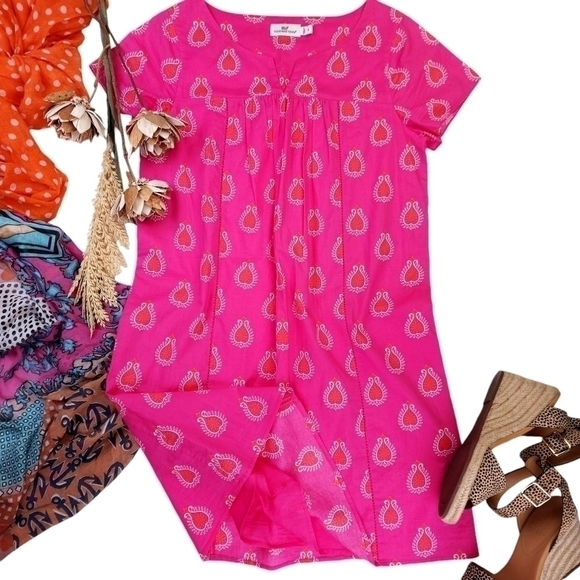 Vineyard Vines Dresses & Skirts - Vineyard Vines Pink Light Cotton Lined Dress Sz 4